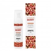Разогревающее массажное масло  с ароматом клубники Gourmet Strawberry - 50 мл. - Exsens - купить с доставкой в Рубцовске