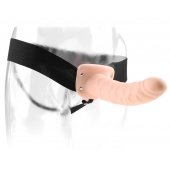 Полый страпон 8  Hollow Strap-On телесного цвета - 19 см. - Pipedream - купить с доставкой в Рубцовске