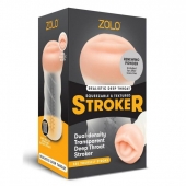 Мастурбатор-ротик ZOLO DEEP THROAT - Zolo - в Рубцовске купить с доставкой