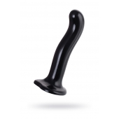 Черный стимулятор для пар P G-Spot Dildo Size L - 19 см. - Strap-on-me - в Рубцовске купить с доставкой