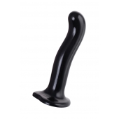 Черный стимулятор для пар P G-Spot Dildo Size L - 19 см. - Strap-on-me - в Рубцовске купить с доставкой
