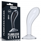 Прозрачный стимулятор простаты Flawless Clear Prostate Plug - 15 см. - Lovetoy - в Рубцовске купить с доставкой