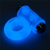 Голубое, светящееся в темноте эрекционное виброкольцо Lumino Play Vibrating Penis Ring - Lovetoy - в Рубцовске купить с доставкой