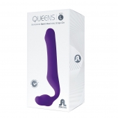 Фиолетовый безремневой страпон Queens L - Adrien Lastic - купить с доставкой в Рубцовске