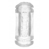 Прозрачный двусторонний мастурбатор Sophia - вагина и анус - Dream Toys - в Рубцовске купить с доставкой