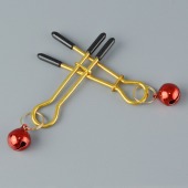 Золотистые зажимы с колокольчиками Gold - Sitabella - купить с доставкой в Рубцовске
