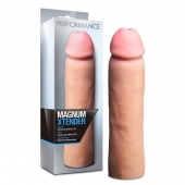 Телесная фаллическая насадка на пенис Magnum Xtender - 23 см. - Blush Novelties - в Рубцовске купить с доставкой