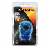 Голубое эрекционное виброкольцо Reusable 5 Function Cock Ring - Blush Novelties - в Рубцовске купить с доставкой