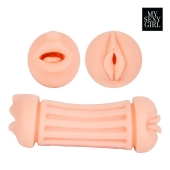 Двусторонний мастурбатор - ротик и вагина - Bior toys - в Рубцовске купить с доставкой
