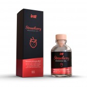 Массажный гель с ароматом клубники Strawberry - 30 мл. - INTT - купить с доставкой в Рубцовске