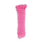 Розовая веревка для связывания Sweet Caress Rope - 10 метров - Sweet Caress - купить с доставкой в Рубцовске