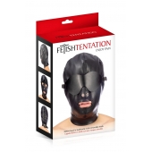 Маска-шлем с отверстием для рта и съемными шорами - Fetish Tentation - купить с доставкой в Рубцовске
