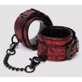 Красно-черные наручники Reversible Faux Leather Wrist Cuffs - Fifty Shades of Grey - купить с доставкой в Рубцовске