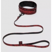 Стильный ошейник с поводком Reversible Faux Leather Collar and Lead - Fifty Shades of Grey - купить с доставкой в Рубцовске