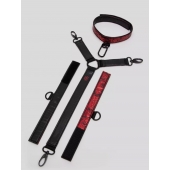 Ошейник с наручниками Reversible Faux Leather Collar and Wrist - Fifty Shades of Grey - купить с доставкой в Рубцовске