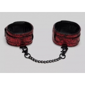 Красно-черные оковы Reversible Faux Leather Ankle Cuffs - Fifty Shades of Grey - купить с доставкой в Рубцовске