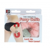 Металлические наручники с розовой меховой опушкой METAL HANDCUFF WITH PLUSH PINK - Dream Toys - купить с доставкой в Рубцовске