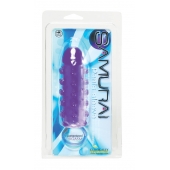 Закрытая фиолетовая насадка с пупырышками SAMURAI PENIS SLEEVE PURPLE - 14,5 см. - NMC - в Рубцовске купить с доставкой