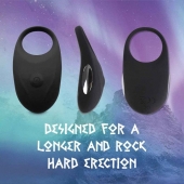 Черное эрекционное виброкольцо Thor Cockring - FeelzToys - в Рубцовске купить с доставкой