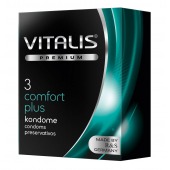Контурные презервативы VITALIS PREMIUM comfort plus - 3 шт. - Vitalis - купить с доставкой в Рубцовске