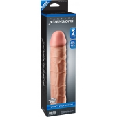 Телесная насадка Fantasy X-tensions Perfect 2  Extension - 20,3 см. - Pipedream - в Рубцовске купить с доставкой
