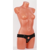 Универсальные черные трусики для страпона - БДСМ Арсенал - купить с доставкой в Рубцовске