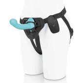 Голубая изогнутая насадка 6in Remote Control Ripple P-Spot G-Spot на черных трусиках - 16 см. - Pegasus - купить с доставкой в Рубцовске