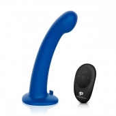 Синяя насадка Remote Control P-Spot G-Spot с черными трусиками - 20 см. - Pegasus - купить с доставкой в Рубцовске