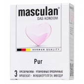 Супертонкие презервативы Masculan Pur - 3 шт. - Masculan - купить с доставкой в Рубцовске