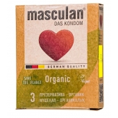 Экологически чистые презервативы Masculan Organic - 3 шт. - Masculan - купить с доставкой в Рубцовске