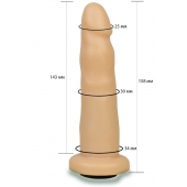 Телесная насадка Harness - 15,8 см. - LOVETOY (А-Полимер) - купить с доставкой в Рубцовске