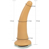 Телесная гладкая насадка Harness - 13,3 см. - LOVETOY (А-Полимер) - купить с доставкой в Рубцовске