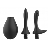Черный анальный душ Nexus Anal Douche Set с 2 сменными насадками - Nexus Range - купить с доставкой в Рубцовске