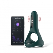 Изумрудное виброкольцо Magic Motion Rise с подхватом мошонки - Magic Motion - в Рубцовске купить с доставкой