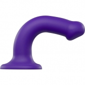 Фиолетовый фаллоимитатор-насадка Strap-On-Me Dildo Dual Density size M - 18 см. - Strap-on-me - купить с доставкой в Рубцовске
