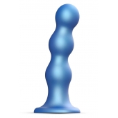 Голубая насадка Strap-On-Me Dildo Plug Balls size S - Strap-on-me - купить с доставкой в Рубцовске