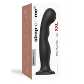 Черная насадка Strap-On-Me Dildo Plug P G size XXL - Strap-on-me - купить с доставкой в Рубцовске