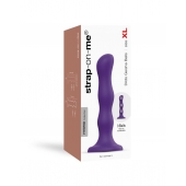 Фиолетовая насадка Strap-On-Me Dildo Geisha Balls size XL - Strap-on-me - купить с доставкой в Рубцовске