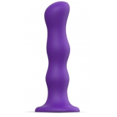 Фиолетовая насадка Strap-On-Me Dildo Geisha Balls size XL - Strap-on-me - купить с доставкой в Рубцовске