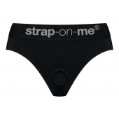 Черные трусики для насадок Heroine Lingerie Harness - size L - Strap-on-me - купить с доставкой в Рубцовске
