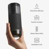 Черный мастурбатор с контролем всасывания Arcwave Pow Stroker - Arcwave - в Рубцовске купить с доставкой