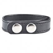 Кольцо на пенис SNAP COCK RING из искусственной кожи на клепках - BlueLine - в Рубцовске купить с доставкой