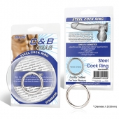 Стальное эрекционное кольцо STEEL COCK RING - 3.5 см. - BlueLine - в Рубцовске купить с доставкой
