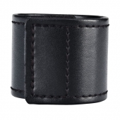 Хомут-утяжка для мошонки из искусственной кожи на липучке VELCRO BALL STRETCHER- 4 см. - BlueLine - в Рубцовске купить с доставкой