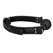 Черный кляп-шарик BALL GAG DIAMOND - Dream Toys - купить с доставкой в Рубцовске