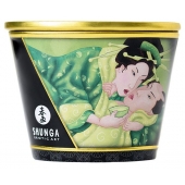 Массажная свеча Exotic Green Tea с ароматом зелёного чая - 170 мл. - Shunga - купить с доставкой в Рубцовске