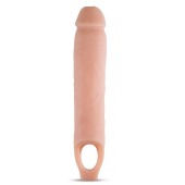 Телесная насадка на пенис 11.5 Inch Cock Sheath Penis Extender - 29,2 см. - Blush Novelties - в Рубцовске купить с доставкой