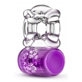 Фиолетовое эрекционное виброкольцо Pleaser Rechargeable C-Ring - Blush Novelties - в Рубцовске купить с доставкой