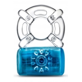 Синее эрекционное виброкольцо One Night Stand Vibrating C-Ring - Blush Novelties - в Рубцовске купить с доставкой