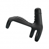 Черная вибронасадка на пенис Vibrating Penis Sling - Baile - в Рубцовске купить с доставкой